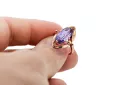 Original Vintage 14K Rose Gold Alexandrite Ring Vintage Jewlery vrc047r